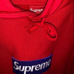 Supreme FW17 Red Purple Hoodie